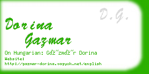 dorina gazmar business card